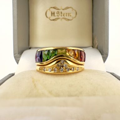 H.Stern Rainbow Edelstein Diamant 750 Goldring