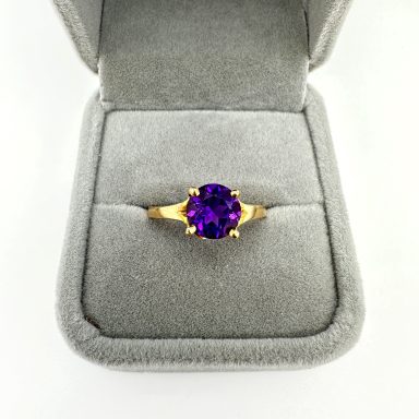 Amethyst Goldring