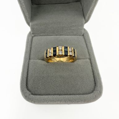 Saphir Diamanten Brillanten Goldring